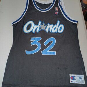 Champion Shaquille O'Neal Orlando Magic NBA Basketball Jersey Adult Medium 40
